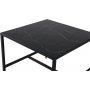 Slope sofabord 60x60 cm - Sort/messing
