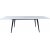 Hendry spisebord 150-240 cm - Hvid/sort