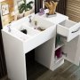 Inci toiletbord 74,2 x 37,6 cm - Hvid