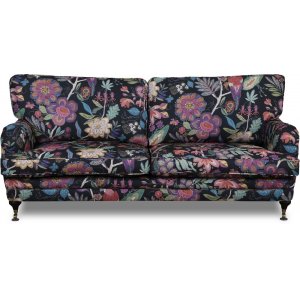 Spirit 3-personers Howard sofa i blomstret stof - Eden Parrot Black