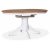 Fitchburg spisebordssæt; Ovalt spisebord 106-141 cm - Hvid / Olieret Eg med 4 stk. Danderyd No.16 spisebordsstole Sort