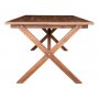 Spisebord Oxford 220 cm - Brunbejdset