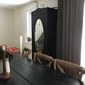 Kundebillede Gaston stol i bøjet træ med rattan-sæde - Natur