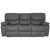 Manhattan 3-personers recliner-sofa - Gr PU + Mbelplejest til tekstiler