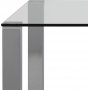 Edge spisebord 140 cm - Krom