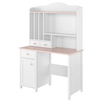 Stephany skrivebord - Hvid / lyserød