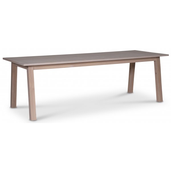 Saltsj spisebord 240 cm - Hvidolieret eg