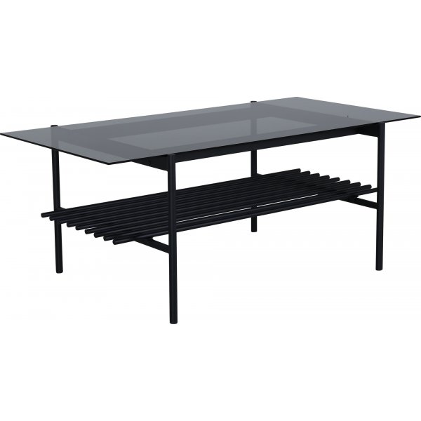 Adel sofabord 120 cm - Sort/glas