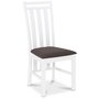 Skagen spisestol - Hvid / Brun