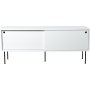 Volume mediebnk 132 cm - Hvid