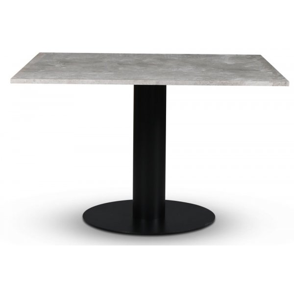Empire spisebord - Slv Diana marmor 120x120 cm / Sort metalfod