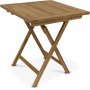 Grunnebo sammenklappeligt spisebord i teak - 70x70 cm