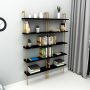 Teos reol - Sort/guld