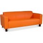 Bellus 3-personers sofa Orange - Orange PU
