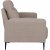 Amsterdam beige 3-personers sofa med hj ryg