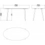 Oslo spisebord 160 x 80 cm - Hvid