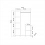 Hedera garderobe 2 - Fyrretr/antracit