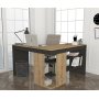 Stylo hjrne skrivebord 120/120x45 cm - Safir/antracit