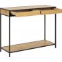 Seaford konsolbord med skuffer 100 x 35 cm - Eg/sort
