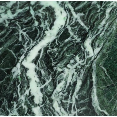 Bordplade 50x50x2 cm - Grøn marmor
