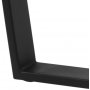 Amble rundt spisebord 110 cm - Sort/Marmor