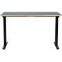 Wedge skrivebord elektrisk hve-/snkefunktion - Sort HPL (Hjtrykslaminat)