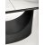 Osman spisebord 160-220 x 90 cm - Hvid marmor/sort
