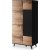 Fate garderobe 90x182 cm - Eg/sort