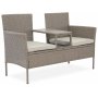 Udendrs sofa / Duosofa i beige rattan