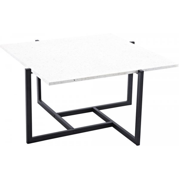 Sofabord Bivo - Sort / Hvid Terrazzo
