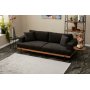 Liva 3-personers sofa - Antracit/kobber