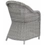 Balkonst; 2 stole og bord 48 x 48 cm gr/rattan - Tor/Mercury