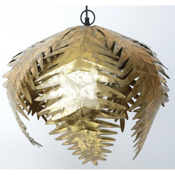 Palme-loftslampe - Guld