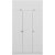 Minar garderobe 135 x 52 x 190 cm - Hvid