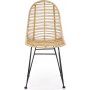 Juri spisestol - Rattan/sort