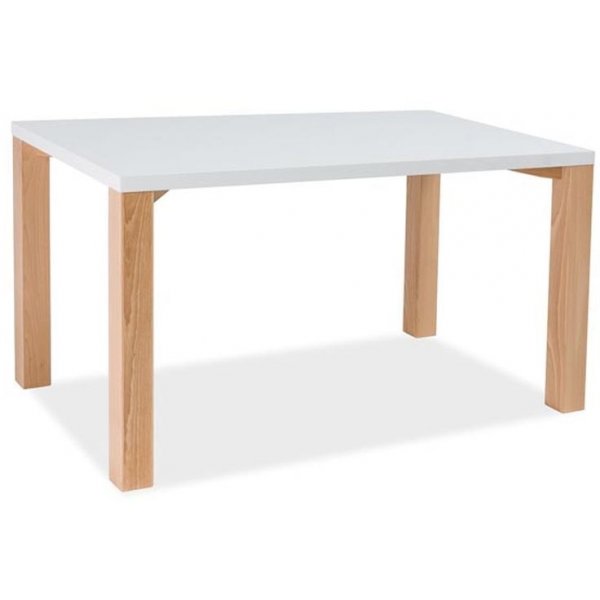 Julissa 120 cm spisebord - Hvid/bg