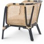 Marbella lnestol - Rattan/sort