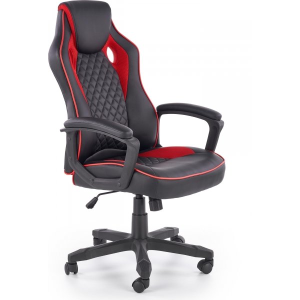 F1 gamingstol - Sort/rd