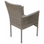 Spisest med 2 stole og spisebord 80 cm beige/rattan - Merca/Tor