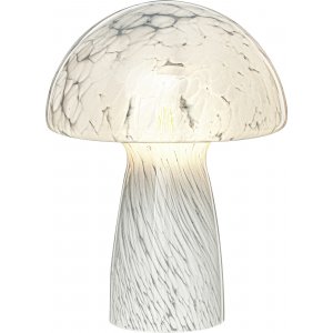 Mushi bordlampe 22,5 cm - Hvid/Klar