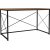 Arbejdsbord 121x60 cm - Valnd/sort