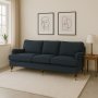 Howard Watford deluxe 4-personers svungen sofa - Bl + Pletfjerner til mbler