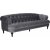 Oxford deluxe 3-personers sofa i grt fljl