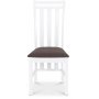 Skagen spisestol - Hvid / Brun