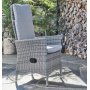 Rosario justerbar udendrs stol- Lysegr polyrattan