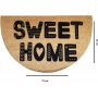 Devet drmtte Beige/sort - 40 x 75 cm
