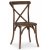 Paris vintage-stol med kryds - Vintage-brun