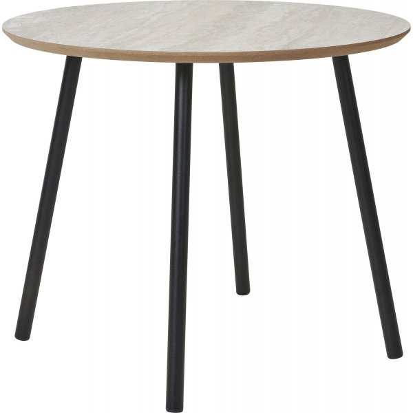 Aalst sofabord 55 cm - Sort/beige