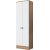 Mendy garderobe 60 cm - Valnd/hvid