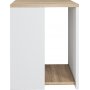Rom sidebord 40 x 40 cm - Eg/hvid